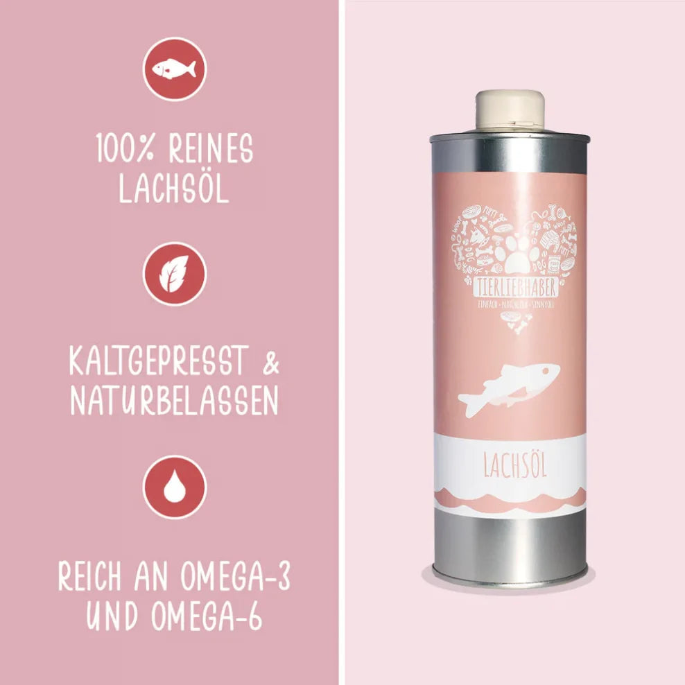 Lachsöl für Hunde und Katzen