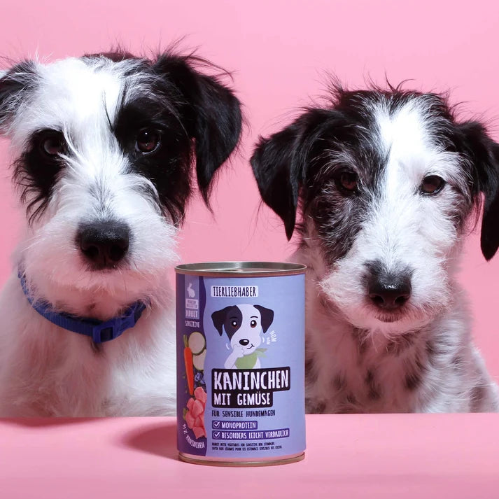 Nassfutter Kaninchen mit Gemüse für Hunde