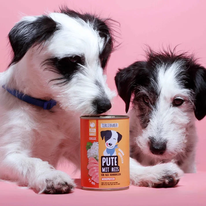 Nassfutter Pute mit Reis für Hunde