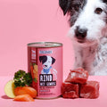 Nassfutter Rind mit Gemüse für Hunde