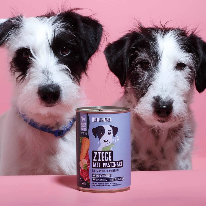 Nassfutter Ziege mit Pastinake für Hunde